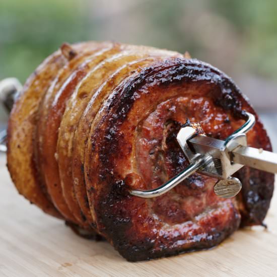 Porchetta on the BBQ