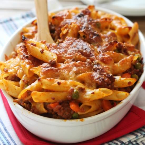 Sloppy Joe Pasta Bake