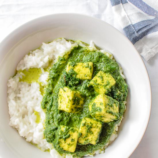 Easy Palak Paneer