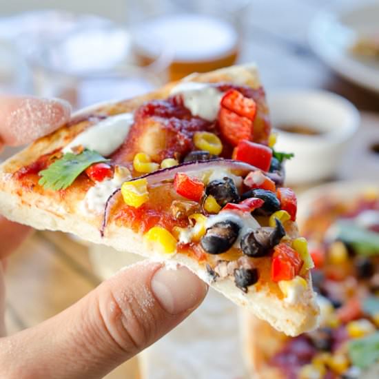 Healthy Southwest Pizza