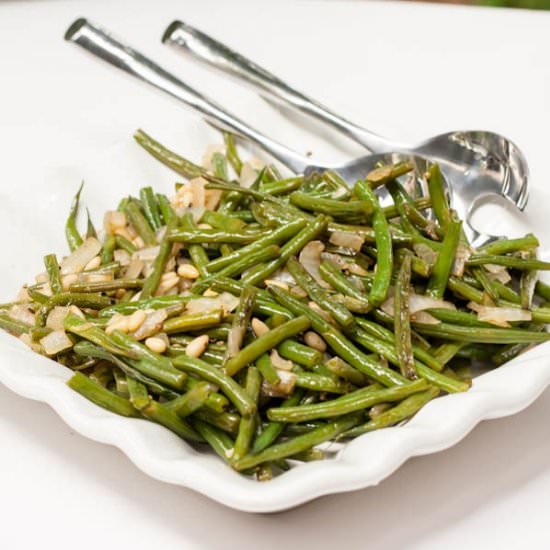 Green Beans with Sallots