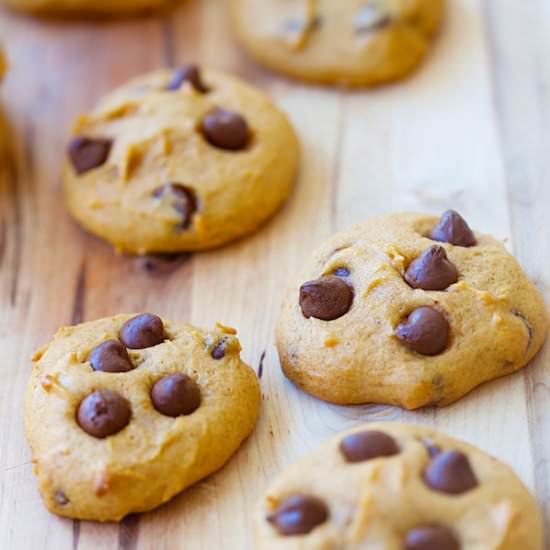 Pumpkin Chocolate Chip Cookies
