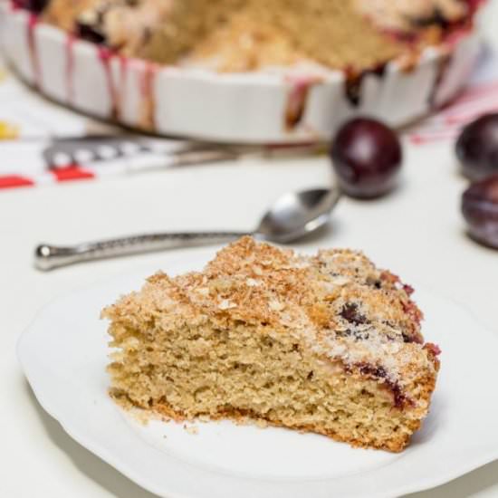 Oatmeal Plum Cake