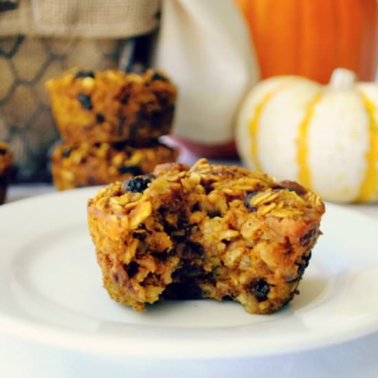 Pumpkin Oatmeal Muffins