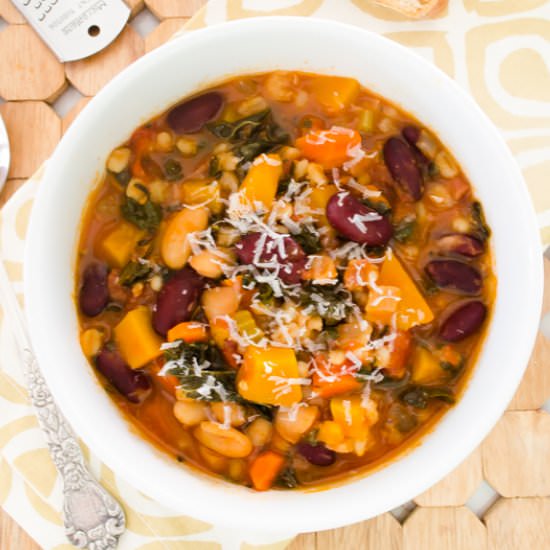 Autumn Minestrone Soup {GF}