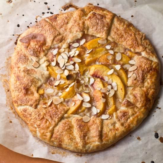 Almond Peach Galette