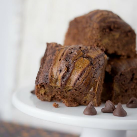 Pumpkin Swirl Brownies