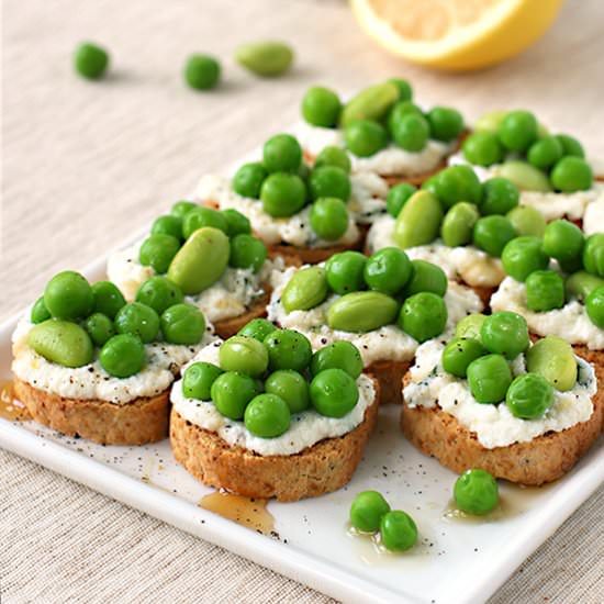 Pea Bruschetta