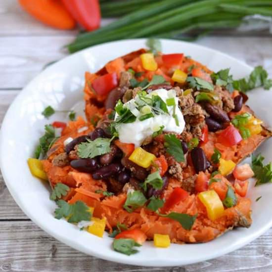 Loaded Baked Sweet Potato