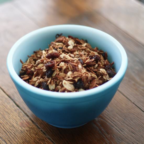 Hazelnut and Almond Granola