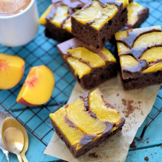 Upside Down Cake with Peaches
