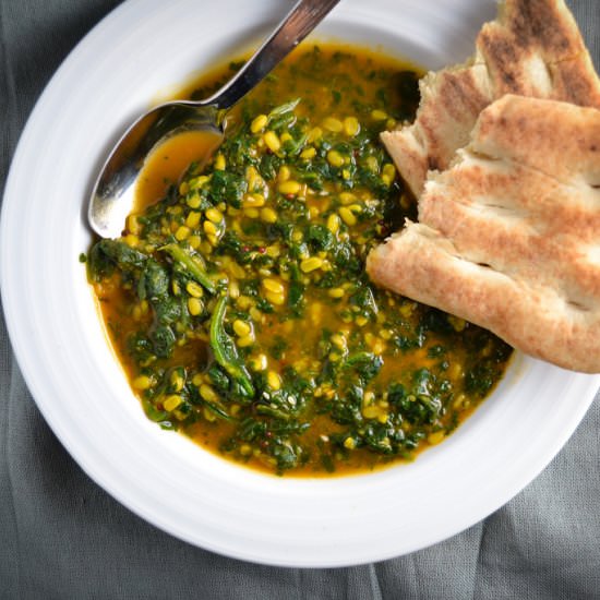 Indian Spinach Lentil Stew