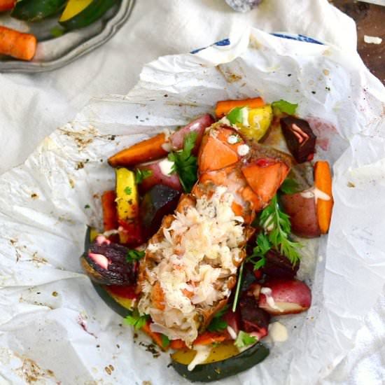 Parchment Paper Lobster