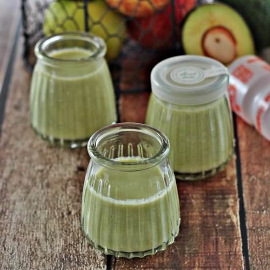 Avocado Apple with Yakult
