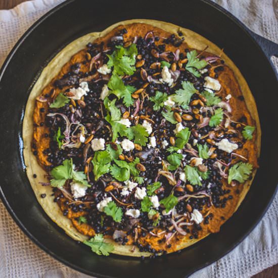 Roasted Curry Carrot Socca