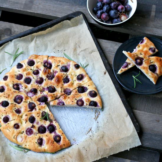 Grape and Rosemary Focaccia