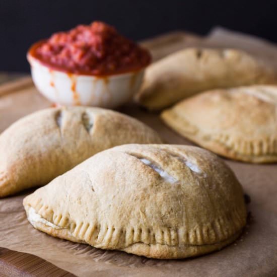 Chard, Mushroom & Burrata Calzones