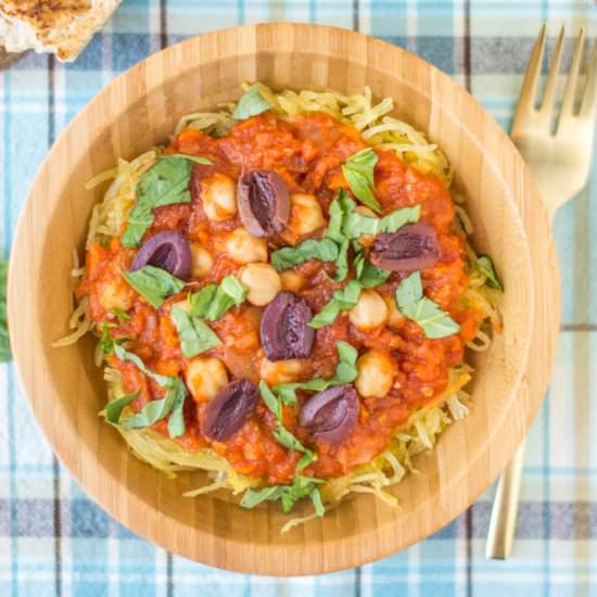 Mediterranean Spaghetti Squash