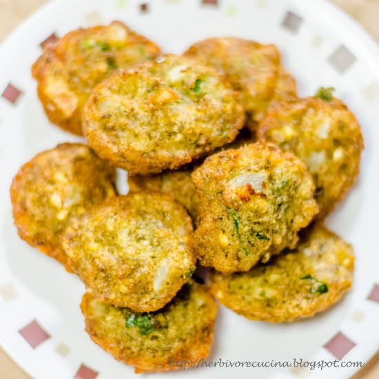 Green Moong Dal Fritters
