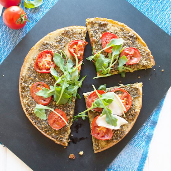 Socca with Za’atar Parsley Pesto