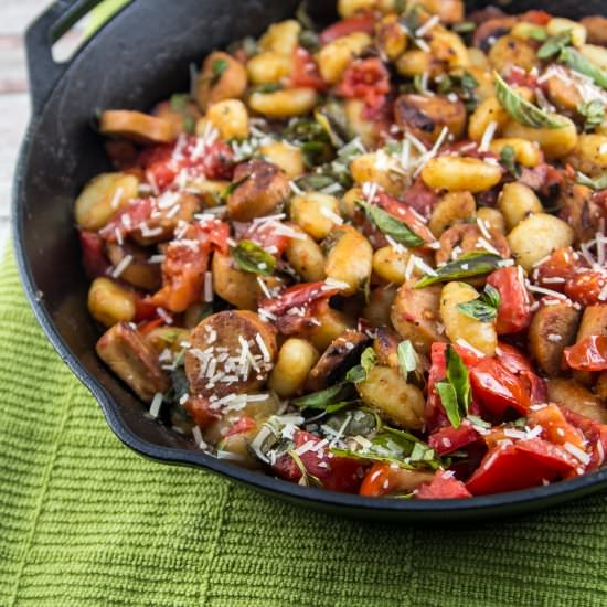 Gnocchi, Sausage, and Tomato Skillet