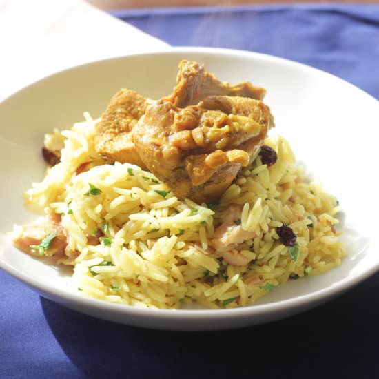 Basmati Rice with Smoked Turkey