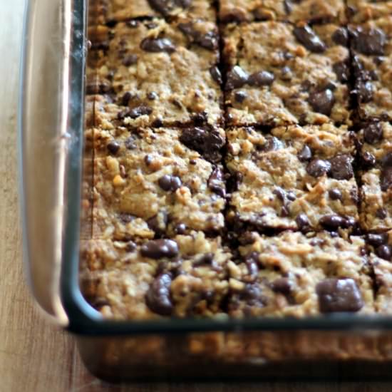 Coconut Oatmeal Chocolate Bars
