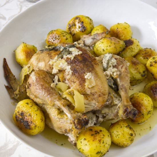 Chicken Cooked in Milk