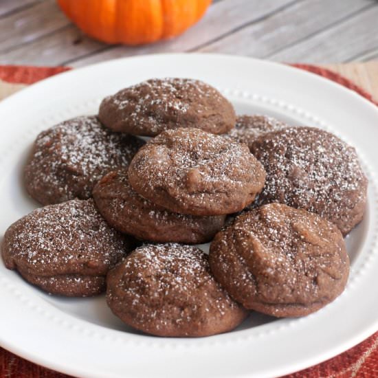 Dark Chocolate Pumpkin Cookies