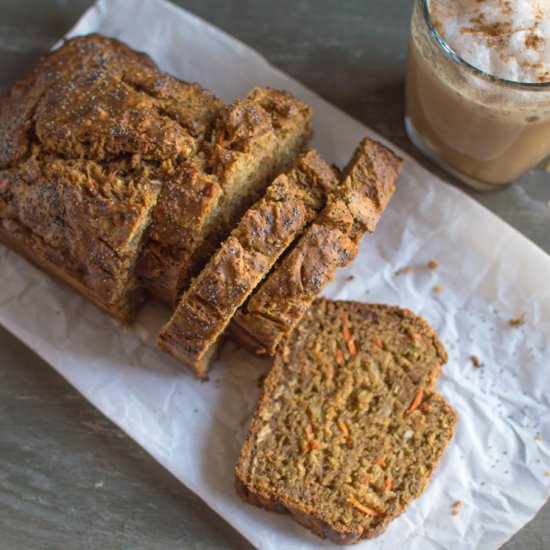 Banana Carrot Bread with Coconut