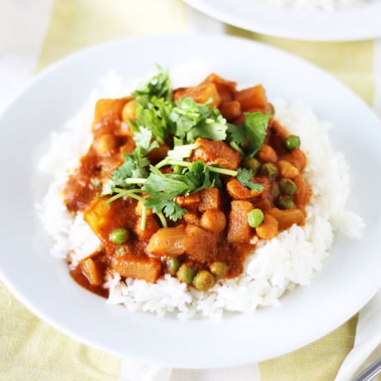 Easy Slow Cooker Chicken Curry
