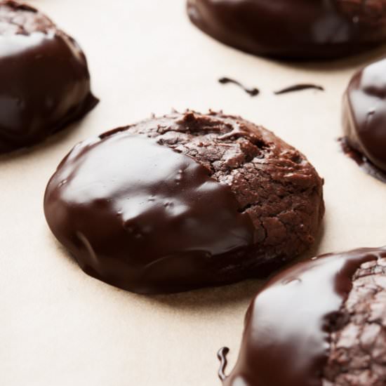 Salted Chocolate Wheat Cookies