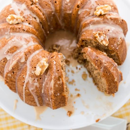 Apple Spice Cake with Maple Glaze