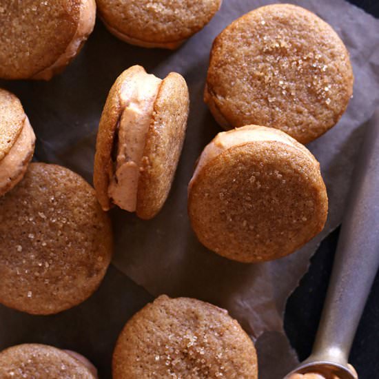 Pumpkin Ice Cream Sandwiches