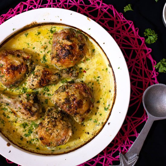 Chicken in Garlic, Chilli & Cream