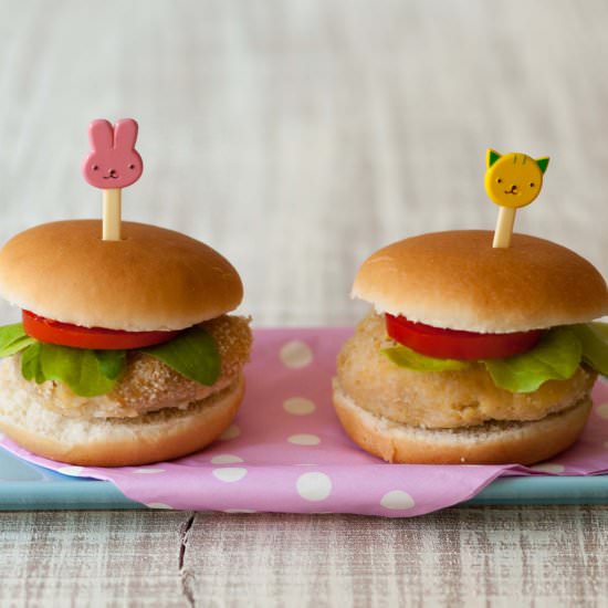Veg hamburger for kids