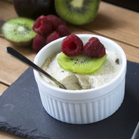 Raw Coconut Passionfruit Pudding
