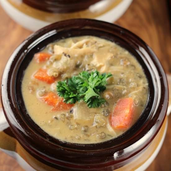 Crock Pot Cheesy Chicken Wild Rice