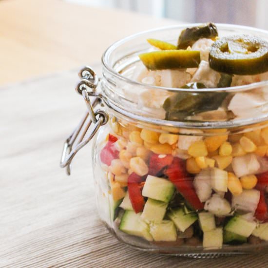Mexican style chopped salad