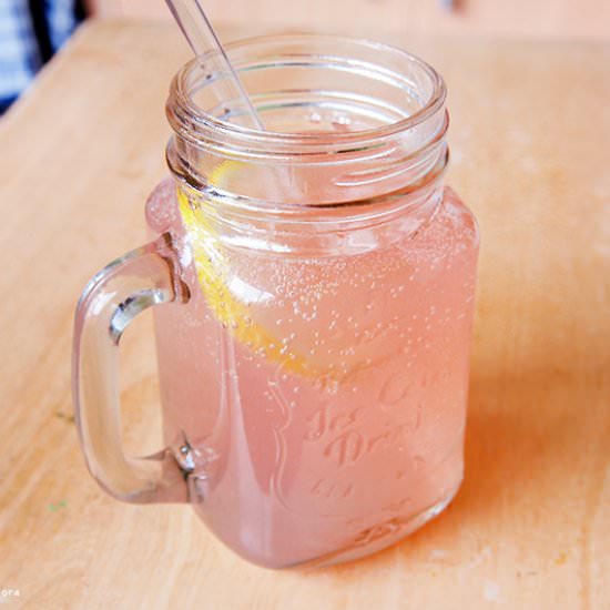 Lavender honey lemon soda