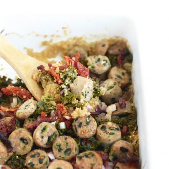 Tomato, Kale, and Sausage Quinoa