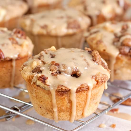 Salted Caramel Apple Muffins