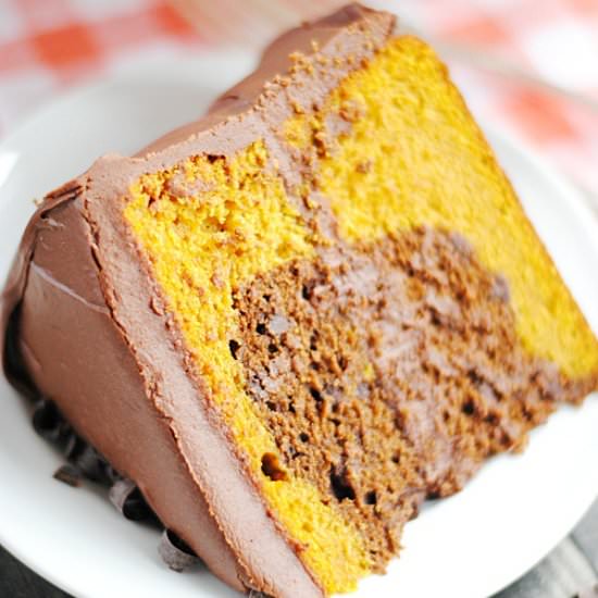 Pumpkin Marble Cake