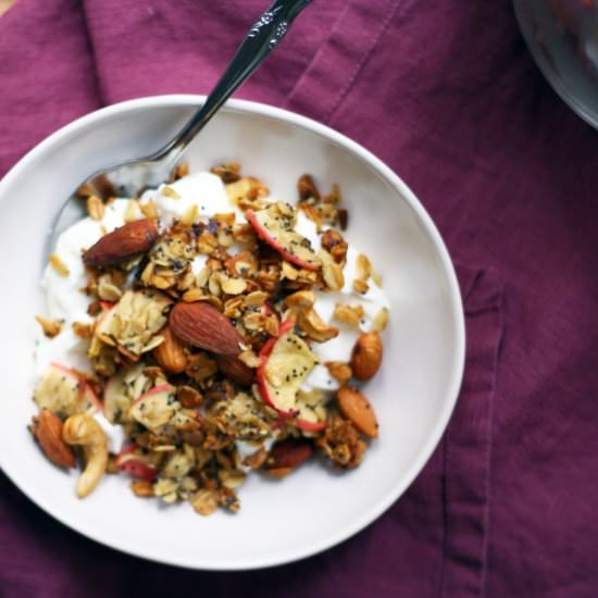 Granola with Apples + Honey