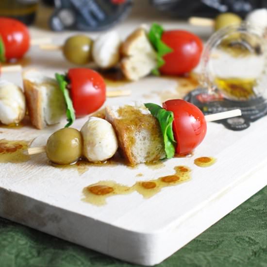 Mini Caprese Skewers