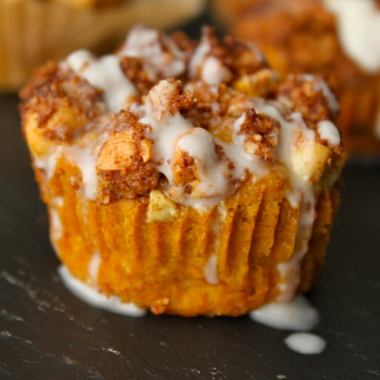 Pumpkin Coffeecake Muffins