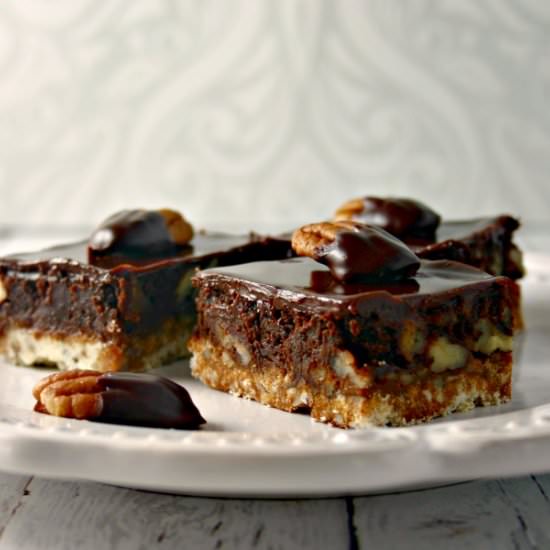 Chocolate Ganache Pecan Shortbread