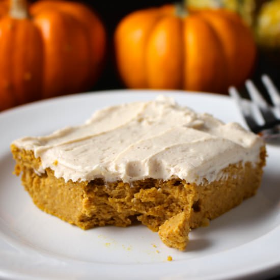 Cinnamon Pumpkin Swirl PB Blondies