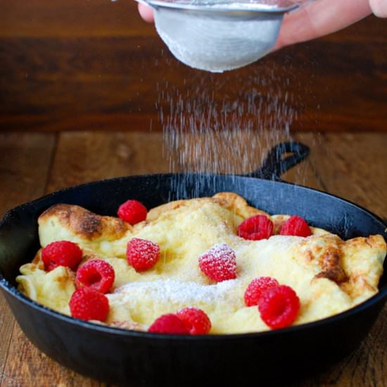Pear Dutch Baby Pancake