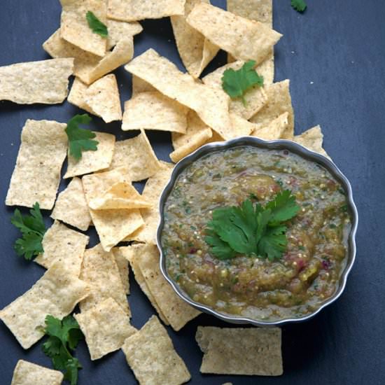 Roasted Hatch Chile Salsa Verde